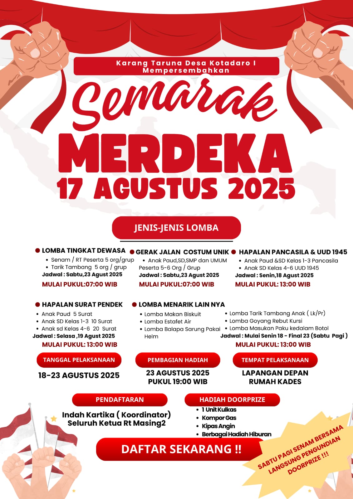 Gambar kegiatan Lomba Hut RI ke 80